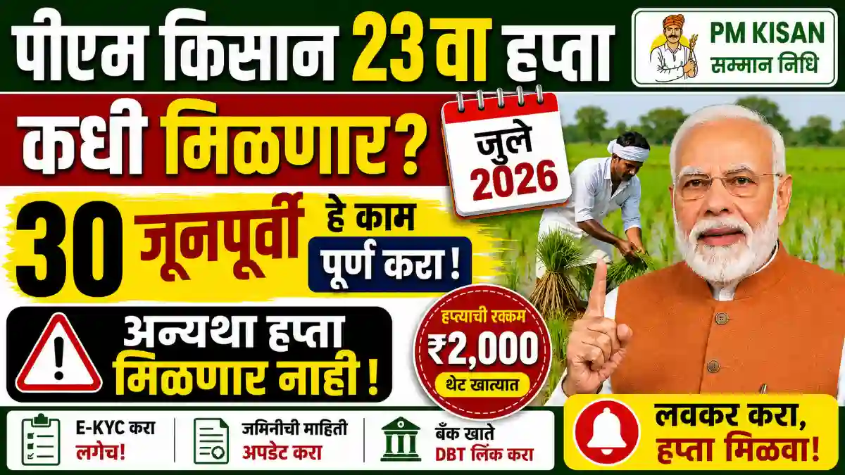 pm kisan 23rd installment 2026